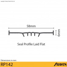 RP142 Universal Replacement Roller-Door Seal